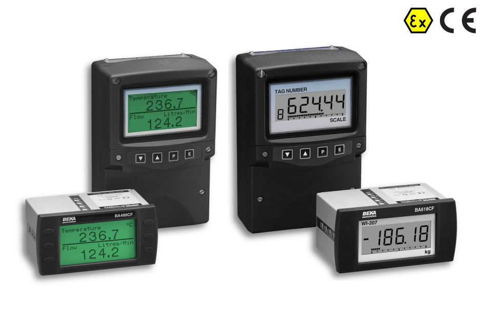 Indicadores e controladores de fieldbus ATEX